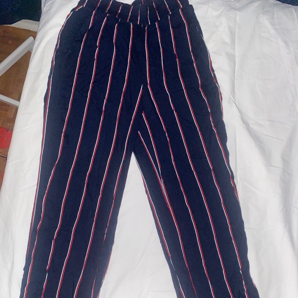 H&M pin striped summer trousers
